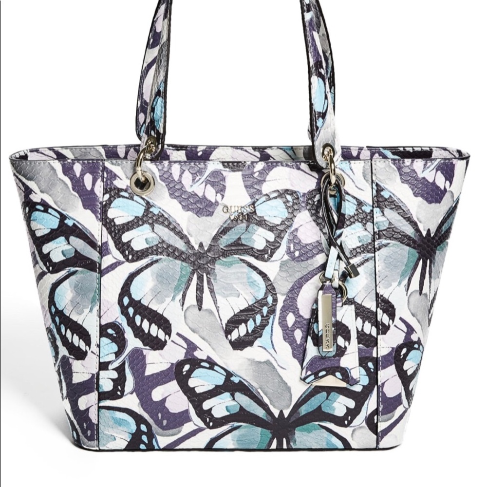 SOLD ON MER*CARI Kamryn Butterfly Tote by GUESS